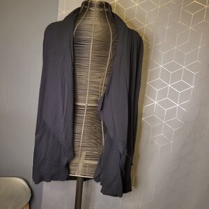 Kensie Medium open front/drape Black Cardigan